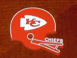 NFL Vintage KANSAS CITY CHIEFS Old RUBBER Football FRIDGE MAGNET Standings Board - Picture 1 of 1