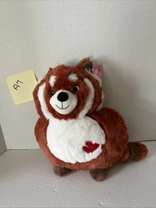 Peluche Zorro Peluche Esponjoso Abrázame Día de San Valentín Rojo Corazón Almohada Nuevo - Imagen 1 de 4