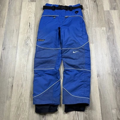 Pantalones de snowboard Nike ACG de colección años 90 capa exterior 3 azul claro Swoosh holgados pequeños Foto 1 de 4