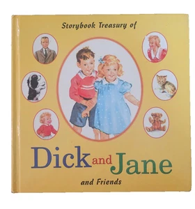 1984 Storybook Treasury of Dick and Jane and Friends Hardcover – Classic Vintage - Picture 1 of 3