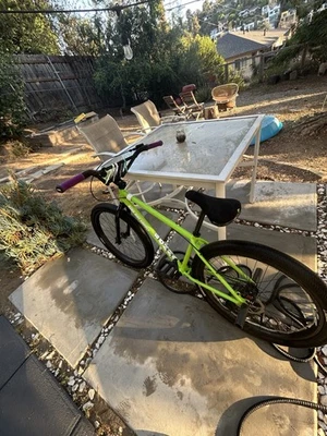 27.5 Inch Green Mafia Bomma Wheelie Bike Disc Brakes Merit /ros Pegs Incudes￼ - Image 1 of 3