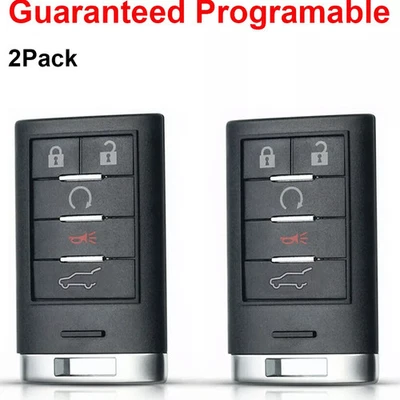 2 para Cadillac 2010-2015 SRX 2013 2014 ATS XTS entrada sin llave mando a distancia llavero Foto 1 de 4