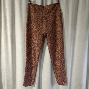 NWOT Offline by Aerie Goals 7/8 Leggings High Rise XL brown Pink Leopard Print - Picture 1 of 9