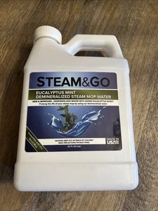 Steam & Go Eucalyptus Mint Demineralized Steam Mop Water 32oz Sealed - Picture 1 of 3