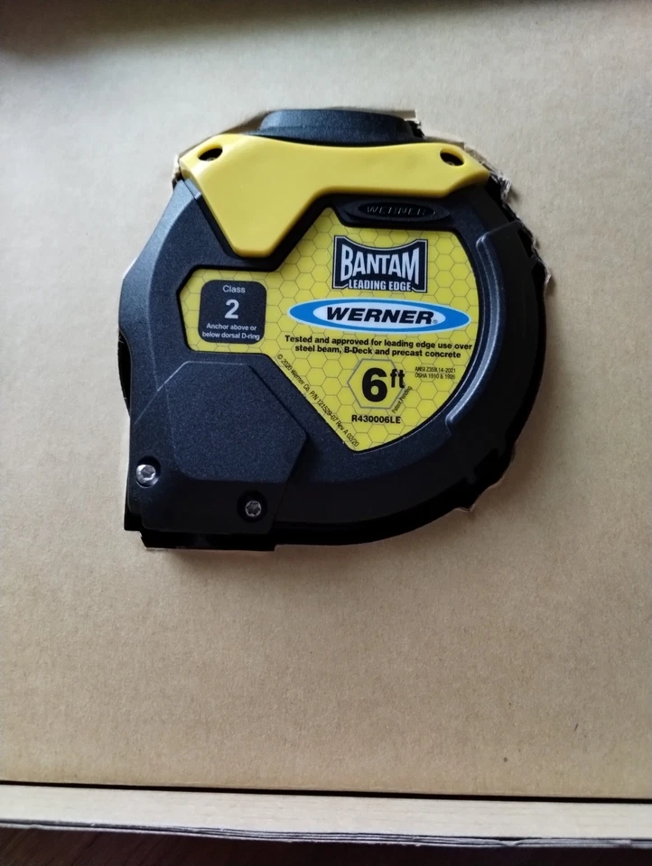 NUEVO R430006LE 6 FT BANDAM LÍNEA DE VIDA AUTORRETRÁCTIL y arnés H432104X3 nuevo en caja Foto 1 de 4