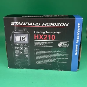 Standard Horizon HX210 6W Floating Handheld Boat Marine VHF Radio Transceiver - Zdjęcie 1 z 7