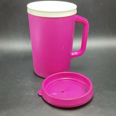 Taza de viaje Aladdin rosa caliente frambuesa 32 OZ aislada con tapa EE. UU. De colección Foto 1 de 4