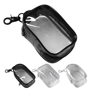 Portable Travel Earphone Data Charger Cable Organizer Storage Pouch clear Bag - Picture 1 of 16
