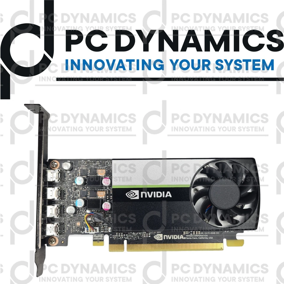 Nvidia T600 4 GB GDDR6 4x Mini-DP PCI-E GPU scheda video alto profilo - Immagine 1 di 3