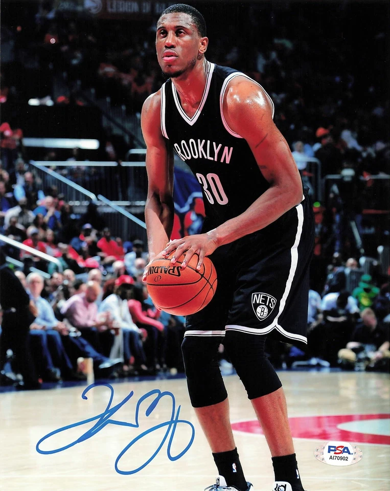 Фотография Таддеуса Янга с автографом 8x10 PSA/DNA Brooklyn Nets - Изображение 1 из 1