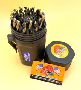 Juego de brocas Drill Hog® 29 piezas brocas Tank™ HI-molibdeno M7 garantía de por vida - Imagen 1 de 5