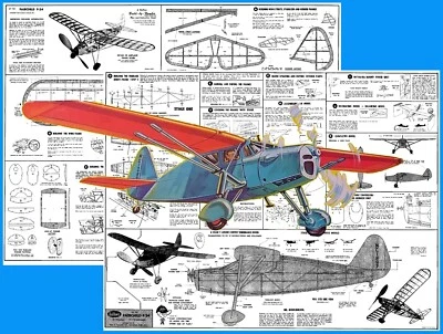 Guillows Model Airplane Plans (FF): Fairchild 24 25" Scale Rubber Power or .020 - Image 1 of 3