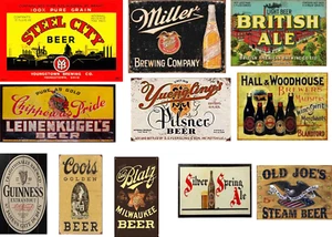 O Scale Vintage, verwitterte Brauerei Aufkleber - Bild 1 von 1