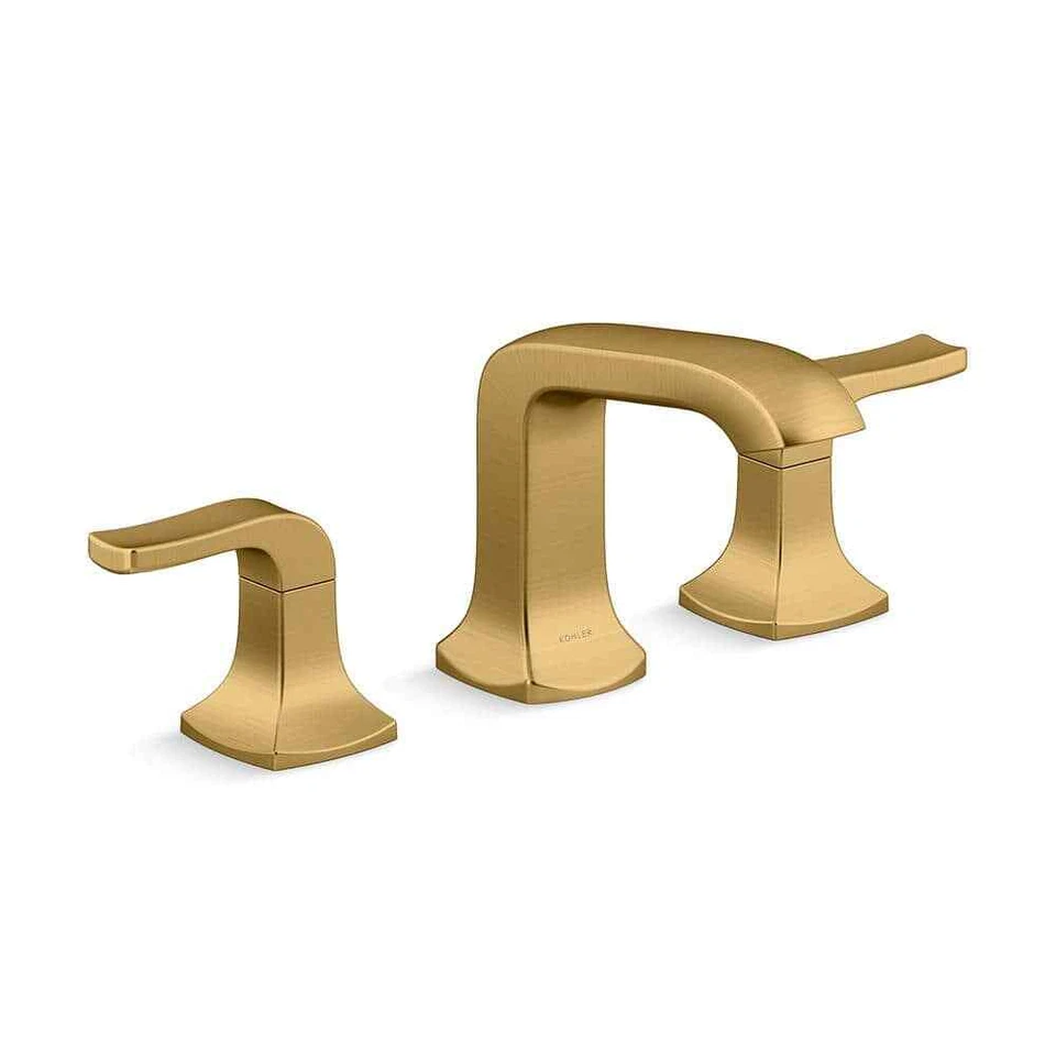 Kohler R29404-4D-2MB Rubicon 8in Bathroom Faucet - Vibrant Brushed Moderne Brass