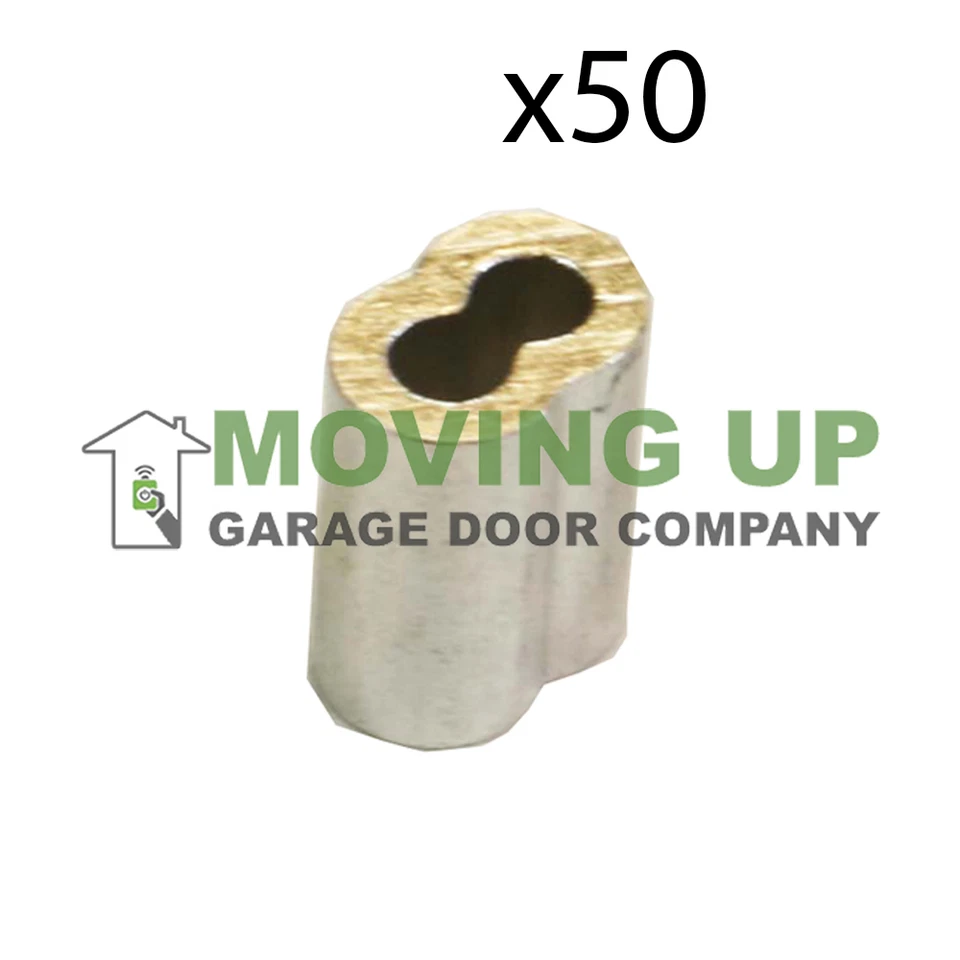 Aluminum Cable Sleeves 5/32" Lot of 50 Aircraft Cable Crimps — 第 1/1 张图片