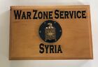 CIA Central Intelligence Agency War Zone Service Syria Beveled Edge Wall Plaque