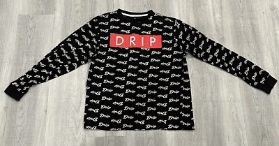 Eighty Eight Men's Shirt Size L Large DRIP Black Long Sleeve Shirt - Image 1 of 4