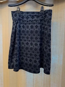 Soybu|Black and Gray Interlocking Squares Design A-line Skirt sz Medium - Picture 1 of 3