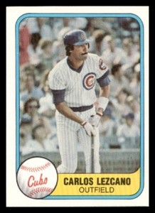 1981 Fleer #307 Carlos Lezcano Chicago Cubs Baseball card