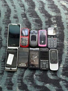 Job Lot 231 - 10x Untested Mixed Models Faulty Mobile Phones Spares Repairs - Photo 1 sur 2