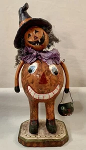 Retired Christopher Radko Halloween PUMPKIN TREATER 11” Bobblehead Figurine - Picture 1 of 14