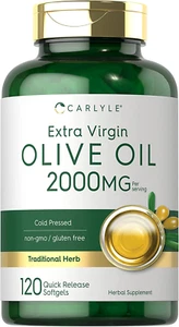Olive Oil Softgel Capsules | 2000Mg | 120 Count - Picture 1 of 12