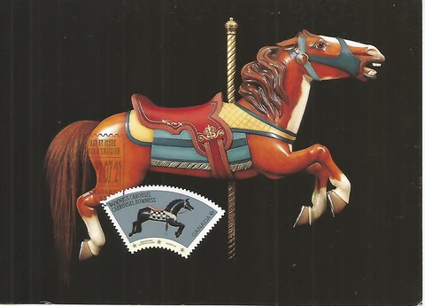Carrousel Horse Canada FDC Maximum Card Cover