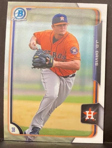 J. D. DAVIS, 2015, TOPPS/BOWMAN, Chrome, Baseball Trading Card, slight use - Picture 1 of 2