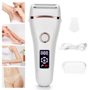 Women Electric Razor Bikini Trimmer Underarms Hair Removal Body Legs Face Shaver - Picture 1 of 24