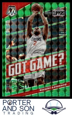 Kawhi Leonard 2019-20 Panini Mosaic Got Game? Green #13 Los Angeles Clippers - Image 1 of 2