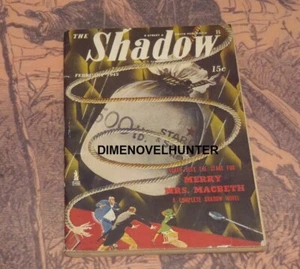 THE SHADOW FEBRUARY 1945 "MERRY MRS. MACBETH" VG MAXWELL GRANT PULP SEE VIDEO - Picture 1 of 1