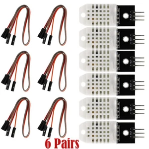 6Pcs DHT22/AM2302 Digital Temperature and Humidity Sensor Module Temperature Hum - Picture 1 of 9
