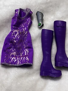 Mattel DC Superhero Girls Starfire Puppe 2015 nur Kleid und Stiefel ohne Puppe - Bild 1 von 5