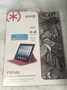 Speck FitFolio for IPad 2/ 3rd generation Black & White Floral Art - Picture 1 of 5