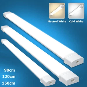 4FT 6FT 8FT LED Strip Lights Batten Tube Light Office Garage Ceiling Daylights - Picture 1 of 15
