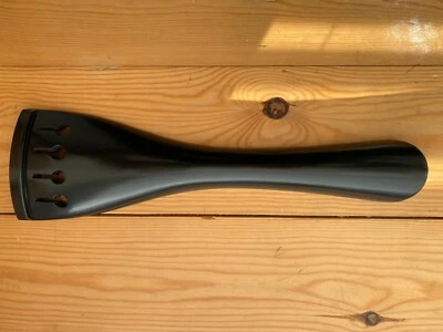 Doppio Basso Cordiera, 4/4-3/4, Nero Puro Ebano, Nuovo, Venditore UK - Immagine 1 di 3