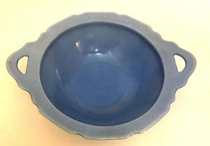 Jeannette Glas Kirschblüte Delphit blau Zweigriff runde Schale hat einen Chip - Bild 1 von 12