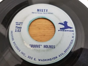 "GROOVE" HOLMES - Misty / Groove's Groove 1965 SOUL JAZZ Prestige 7" - Picture 1 of 2