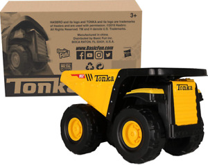 Tonka Classic Steel Toughest Mighty Dump Truck, Yellow Ride Outside Construction