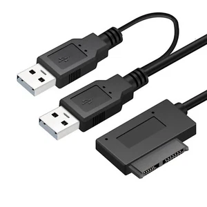 USB to 7+6 13Pin Slimline  Adapter Cable 480Mbps Supports Hot Swap USB 2.0 - Afbeelding 1 van 12