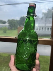 Vintage GROLSCH Green Empty Beer Bottle w/Porcelian Swing Top Lid  Lot Of 5 - Picture 1 of 4