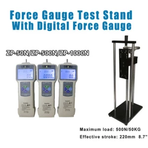 Digital Push Pull Meter W/ Force Gauge Test Stand Spiral Rack Force Gauge Tool - Picture 1 of 19