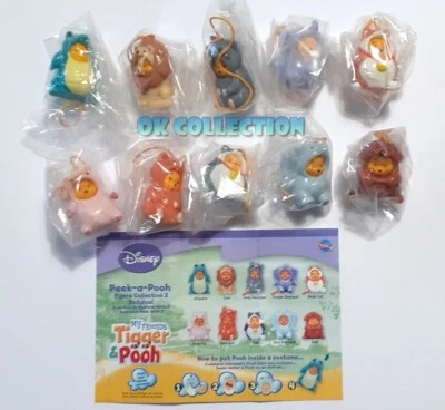 Very Rare Set n°10 Plastic Figures WINNIE THE POOH PEEK A POOH RETURNS (by Tomy) - Image 1 of 2