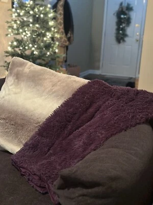 Super Soft Fuzzy Faux Fur Throw Blanket - Fluffy Plush Lightweight - Image 1 of 3