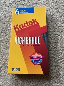 Kodak Videocassetta High Standard 6 Ore T-120 VHS Nastro Vuoto NUOVO - Foto 1 di 1