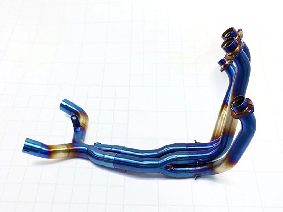 Motorcycle Full Exhaust Muffler Front Pipe Header Tube For Kawasaki Z1000 10-18 - Image 1 of 2