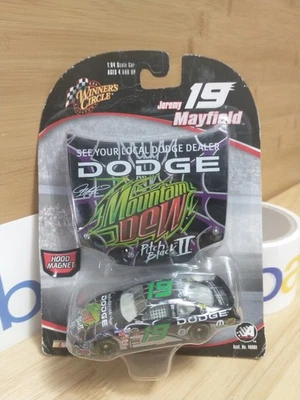 Winners Circle 1/64 NASCAR diecast #19 Mountain Dew Jeremy Mayfield w/hood 2006 - Image 1 of 4