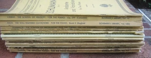 lotto: 18 libri musicali SCHERMIR'S per PIANOFORTE (vecchie edizioni) - Foto 1 di 4