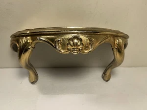 Vintage Wurzelholz verziert Gold Rokoko Wandregal Hollywood Regency 15" - Bild 1 von 15