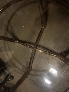 Brand New Glass Table Two Pieces Set of 2 Clear Glass - Picture 1 of 5